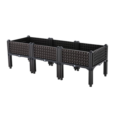 야채 이식을 위한 다리 50*50*27CM 위의 모바일 플라스틱 높이는 경작자들